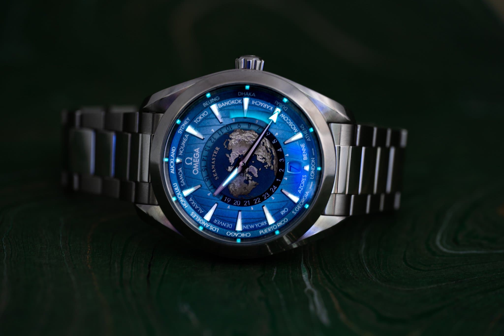 Omega Seamaster Aqua Terra 150M Worldtimer Summer Blue (Ref. 220.10.43.22.03.002) — photo 16